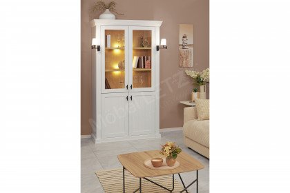 Village von SCHÖNER WOHNEN - Vitrine in Lack weiß