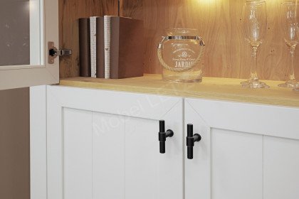 Village von SCHÖNER WOHNEN - Vitrine in Lack weiß