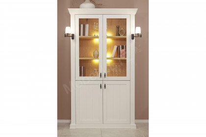 Village von SCHÖNER WOHNEN - Vitrine in Lack weiß