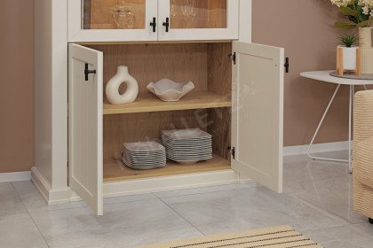 Village von SCHÖNER WOHNEN - Vitrine in Lack weiß