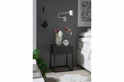 Marle von POL Power - Nachtkommode ca. 52 cm hoch graphit - schwarz