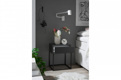 Marle von POL Power - Nachtkommode ca. 52 cm hoch graphit - schwarz