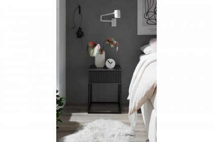 Marle von POL Power - Nachtkommode ca. 52 cm hoch graphit - schwarz