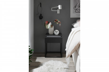 Marle von POL Power - Nachtkommode ca. 52 cm hoch graphit - schwarz