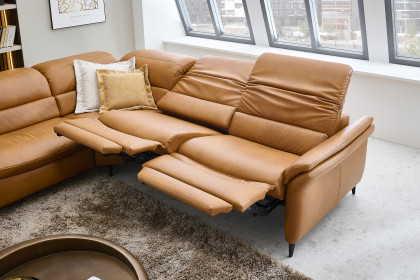 HU-SF25072 von Hukla - Ledergarnitur links kurkuma