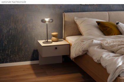 Arola von Schöner Wohnen - Ehebett Eiche mit Polsterkopfteil