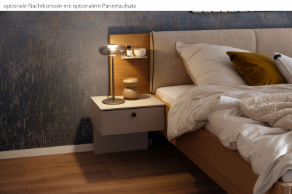 Arola von Schöner Wohnen - Ehebett Eiche mit Polsterkopfteil