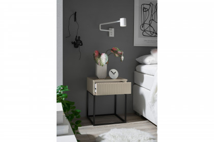 Marle von POL Power - Nachtkonsole kaschmir mit 1 Schublade