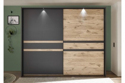 Raven von SchlafKONTOR - Schlafzimmer-Einrichtung Eiche - graphit