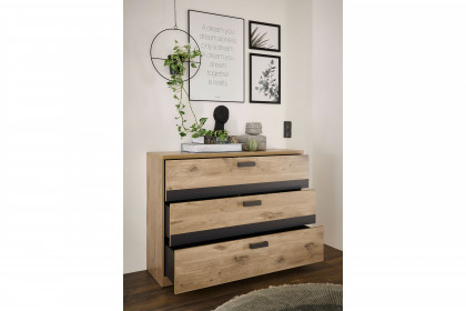 Raven von SchlafKONTOR - Schlafzimmer-Einrichtung Eiche - graphit