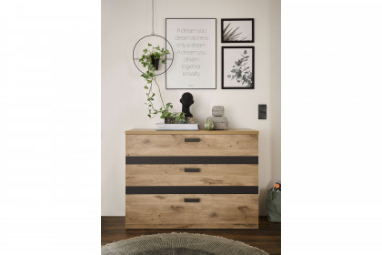 Raven von SchlafKONTOR - Schlafzimmer-Einrichtung Eiche - graphit