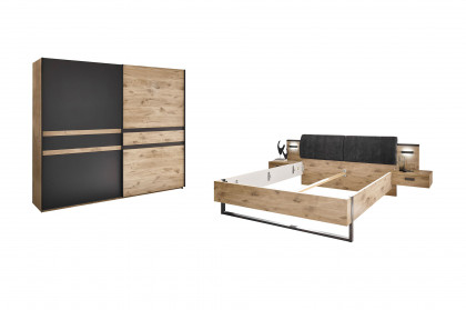 Raven von SchlafKONTOR - Schlafzimmer-Einrichtung Eiche - graphit