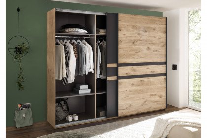 Raven von SchlafKONTOR - Schlafzimmer-Einrichtung Eiche - graphit