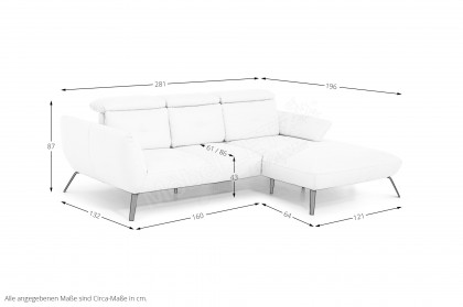 Seattle von Poco - Sofagarnitur rechts elfenbein