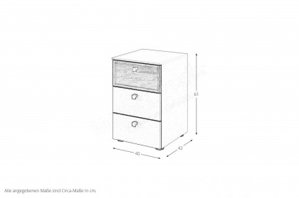 Arola von Schöner Wohnen - Nachtschrank in Boxspringhöhe