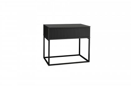 Marle von POL Power - Nachttisch mit 1 Schubkasten Rillenstruktur