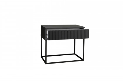 Marle von POL Power - Nachttisch mit 1 Schubkasten Rillenstruktur