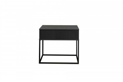 Marle von POL Power - Nachttisch mit 1 Schubkasten Rillenstruktur