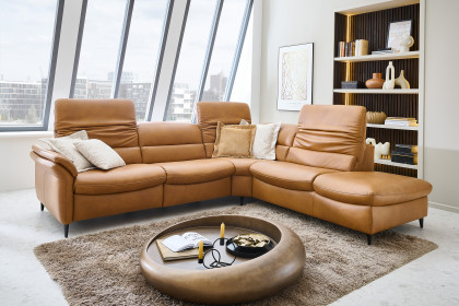 HU-SF25072 von Hukla - Ledergarnitur rechts kurkuma