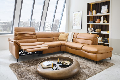 HU-SF25072 von Hukla - Ledergarnitur rechts kurkuma