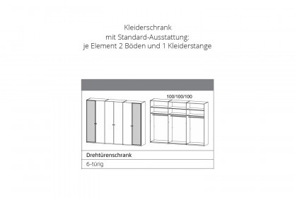 Arola von Schöner Wohnen - Schlafzimmer Furnier Eiche - champagner