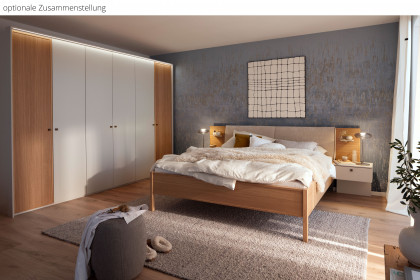 Arola von Schöner Wohnen - Schlafzimmer Furnier Eiche - champagner