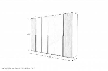 Arola von Schöner Wohnen - Schlafzimmer Furnier Eiche - champagner