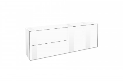 Colors von Mäusbacher - Lowboard 211 Glas weiß