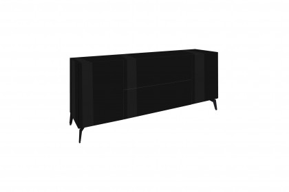 Colors von Mäusbacher - Lowboard 211 Glas schwarz mit Metallfüßen