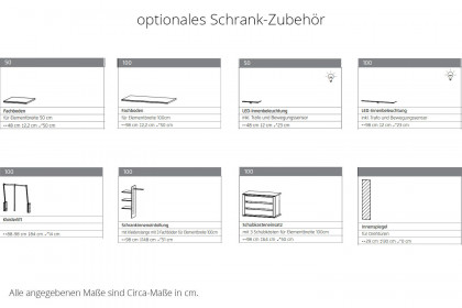Arola von Schöner Wohnen - Kleiderschrank mit Griffleisten