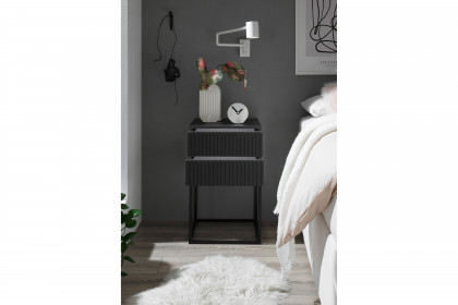 Marle von POL Power - Nachtkommode in Boxspringhöhe ca. 65 cm graphit