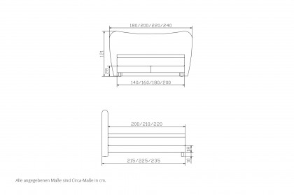 Comfort von Hasena - Boxspringbett Romi sage