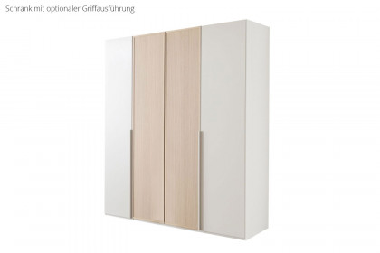 Arola von Schöner Wohnen - Drehtürenschrank Eiche Furnier - champagner