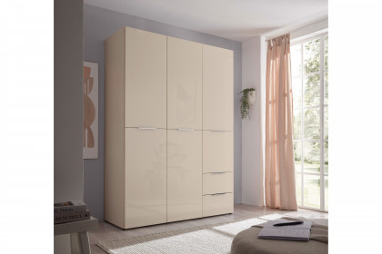 Santorin von POL Power - Schrank ca. 150 cm breit kaschmir - Glas kaschmir