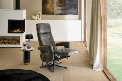 HU-EB25049 von Hukla - Ledersessel grey