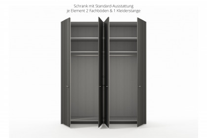 MR Isabelle von Musterring - Drehtürenschrank graphit ca. 200 cm breit