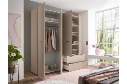 Santorin von POL Power - Kombischrank kaschmir 4 Türen, 2 Schubladen