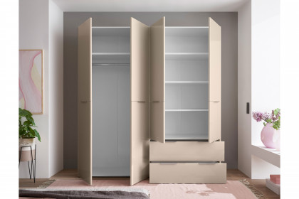 Santorin von POL Power - Kombischrank kaschmir 4 Türen, 2 Schubladen