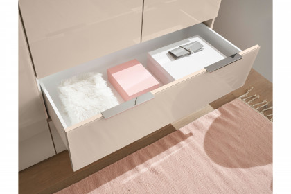 Santorin von POL Power - Kombischrank kaschmir 4 Türen, 2 Schubladen