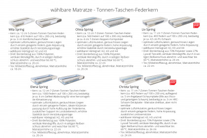 Comfort von Hasena - Boxspringbett Romi slate