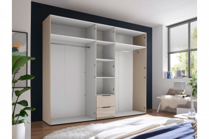 Santiago von POL Power - Schrank 5-türig mit 2 Schüben Front Kaschmirglas