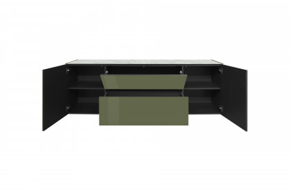 Colors von Mäusbacher - Lowboard 211-WP Glas olivgrün mit Keramikplatte