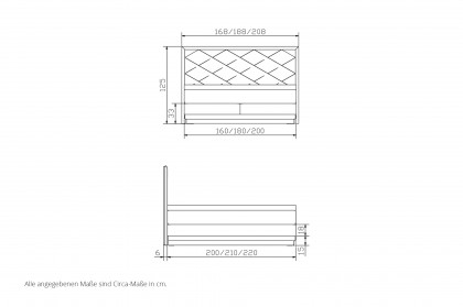 Comfort von Hasena - Boxspringbett Eliza beige