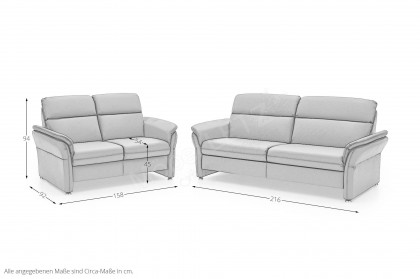 PN-EM16031 von Polinova - Ledergarnitur opal