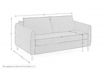 Jason von Nehl - Schlafsofa in Anthrazit 2. Wahl