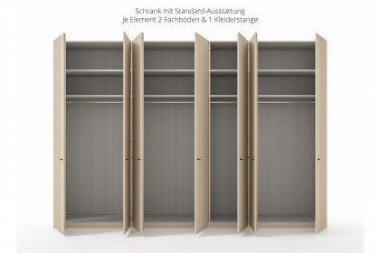 MR Isabelle von Musterring - Kleiderschrank 7-türig champagner