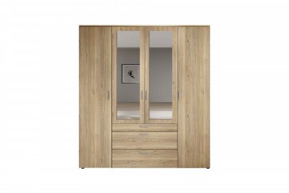 Vesala von POL Power - Kombischrank Mauvella Oak mit 3 Schubladen & Spiegeln