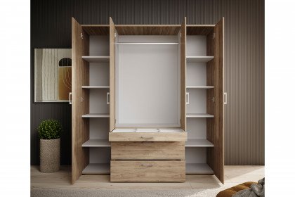 Vesala von POL Power - Kombischrank Mauvella Oak mit 3 Schubladen & Spiegeln