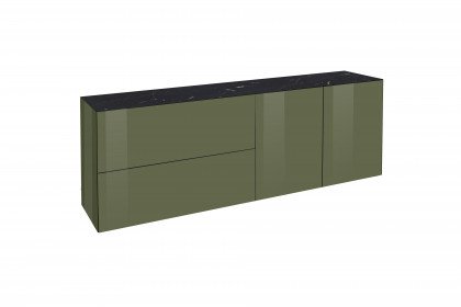 Colors von Mäusbacher - Lowboard 211-WP Glas olivgrün mit Wendekeramikplatte