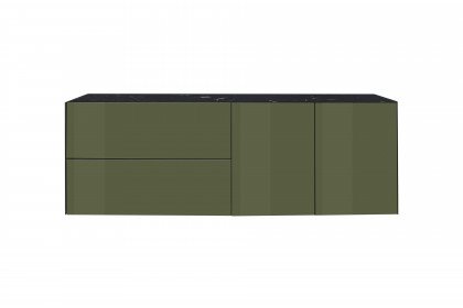 Colors von Mäusbacher - Lowboard 211-WP Glas olivgrün mit Wendekeramikplatte